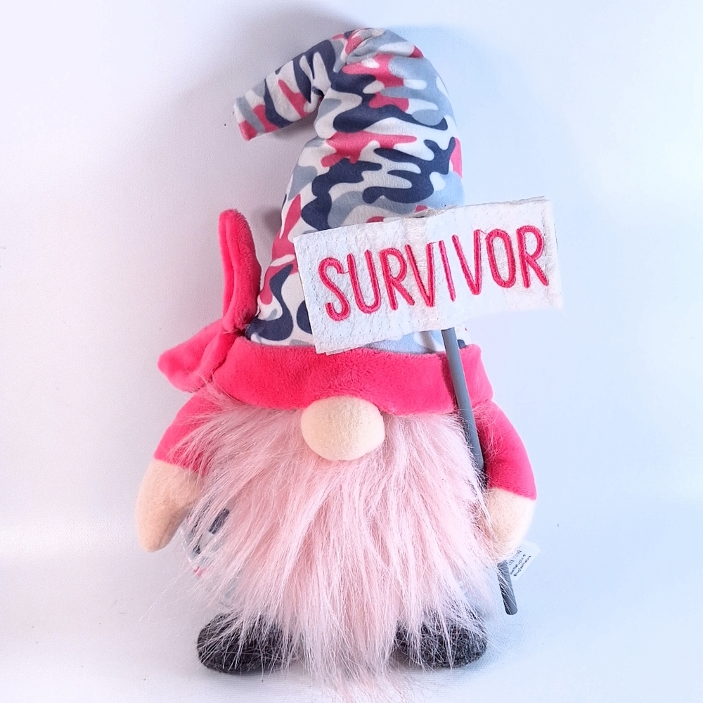 HUG Feel the Love SURVIVOR Plush Gnome Decor NWT